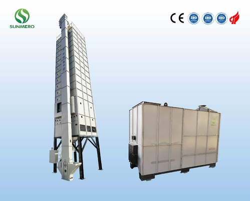 껍질 버너가있는 120 톤 / 배치 지능형 쌀 건조기 5.5kW