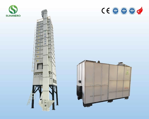 껍질 버너가있는 120 톤 / 배치 지능형 쌀 건조기 5.5kW